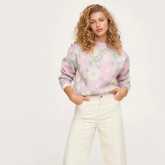 MANGO Flowers Knit Sweater - Picture 7 of 12